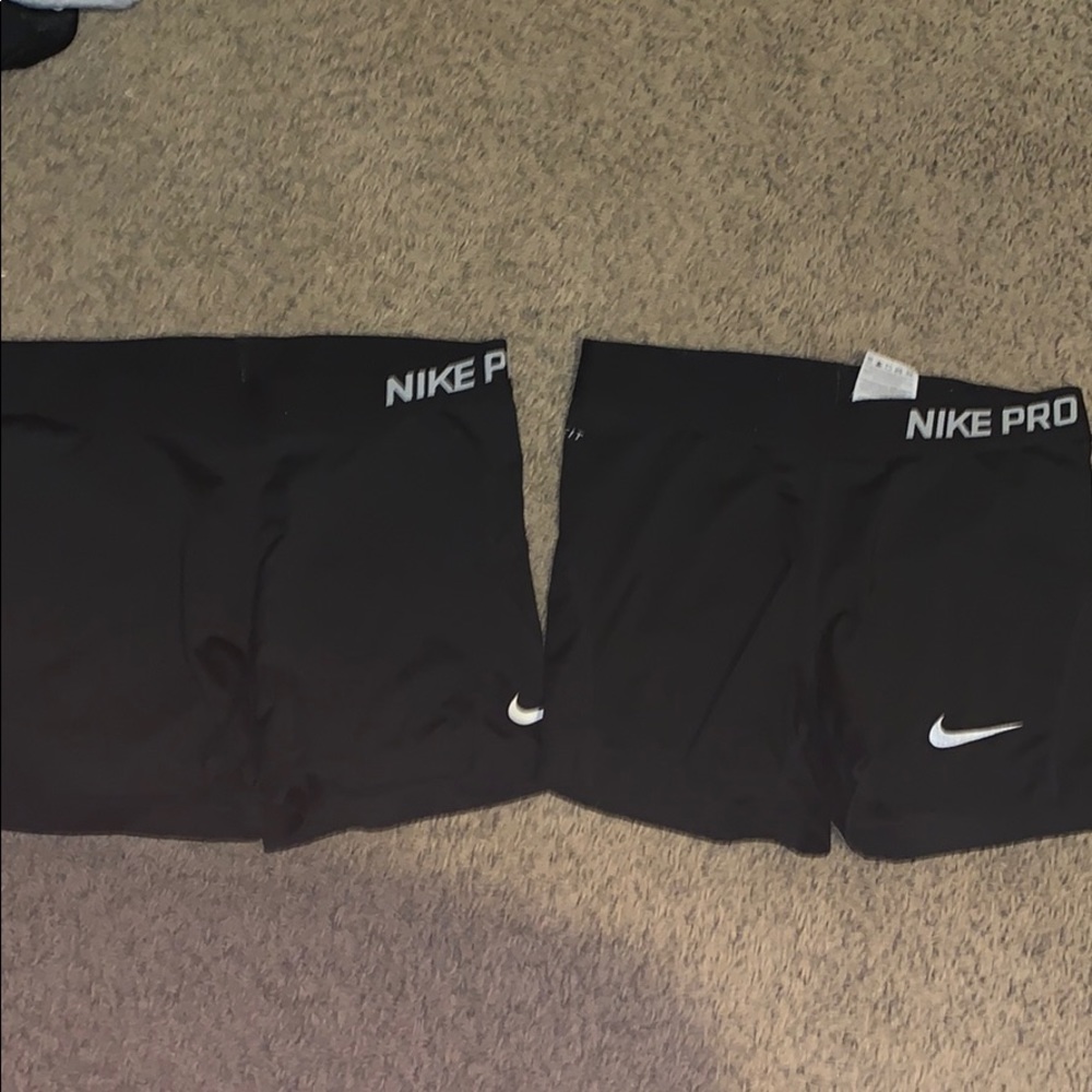 Set of 2 Nike Pro Spandex Short sz M 3 inch